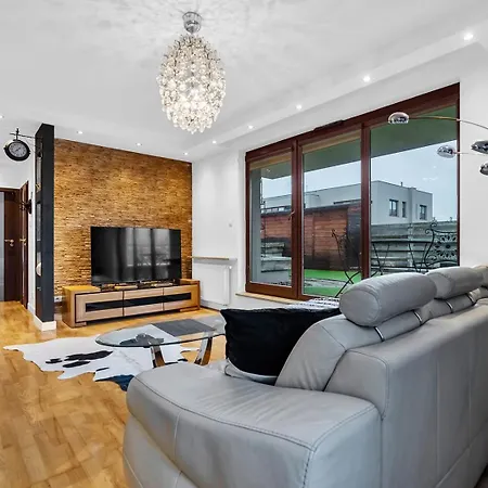 Sokratesa Business - 52m2 Terrace, Parking, Metro Nearby - By Rentujemy Apartment Warsaw