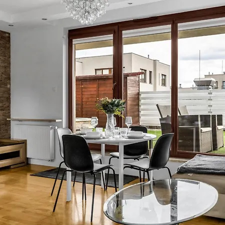 Sokratesa Business - 52m2 Terrace, Parking, Metro Nearby - By Rentujemy Apartament *